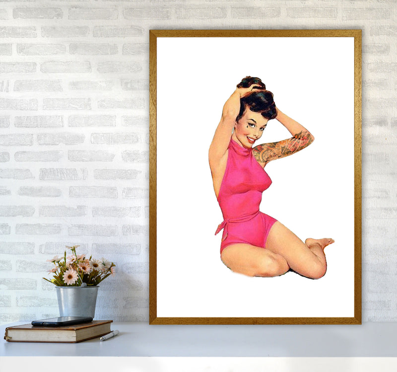 Retro Pin Up Girl Modern Print A1 Print Only