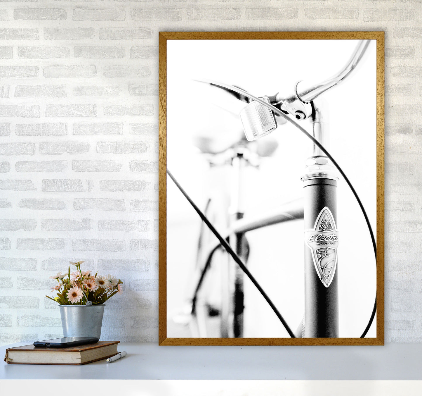 Retro Bike Frame Modern Print A1 Print Only