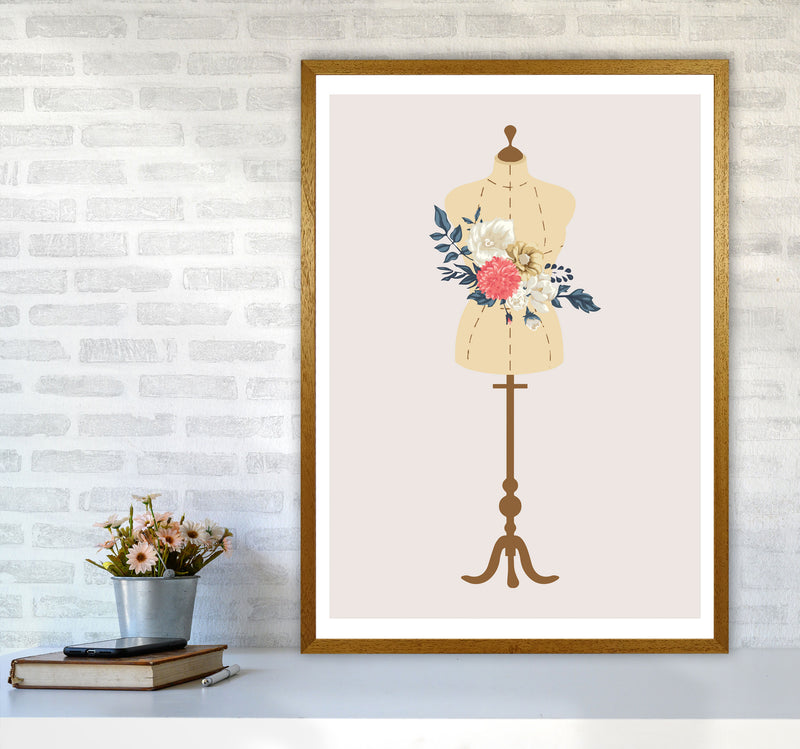 Floral Manikin Modern Print A1 Print Only
