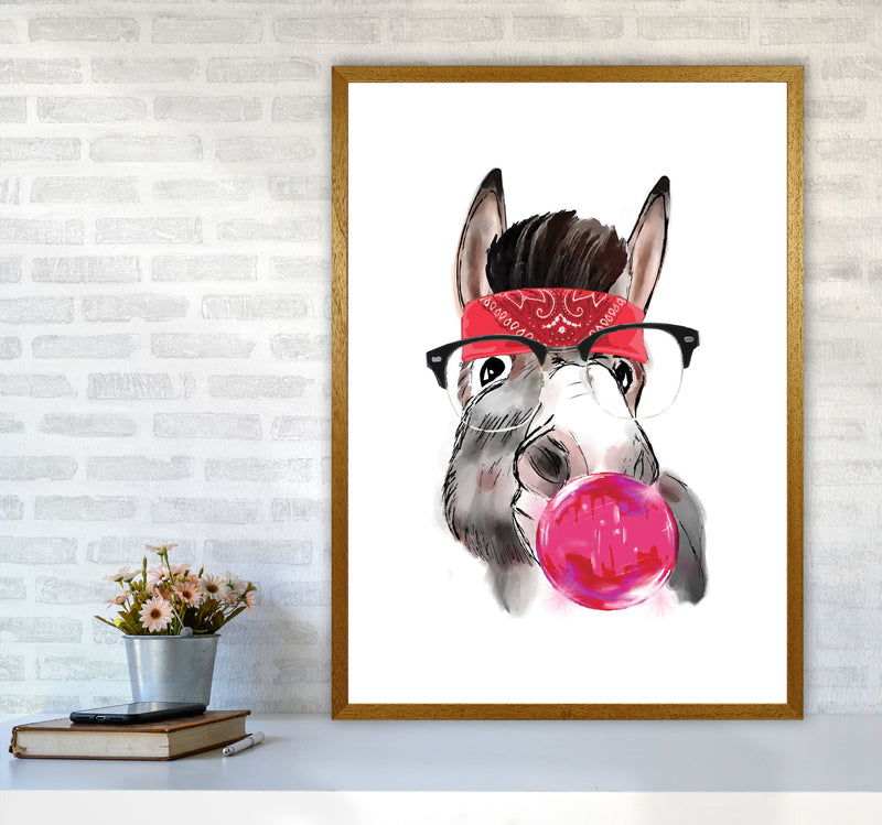 Gangster Donkey Modern Print Animal Art Print A1 Print Only