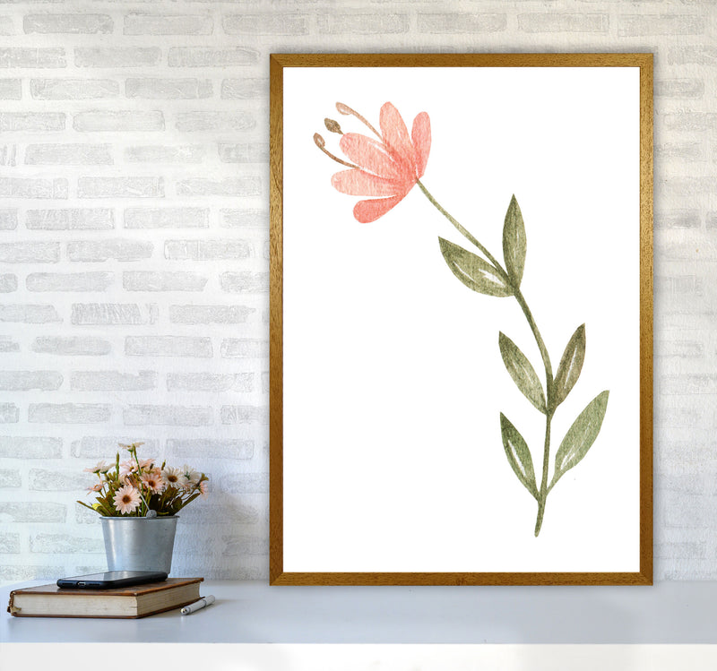 Pink Watercolour Flower 2 Modern Print A1 Print Only