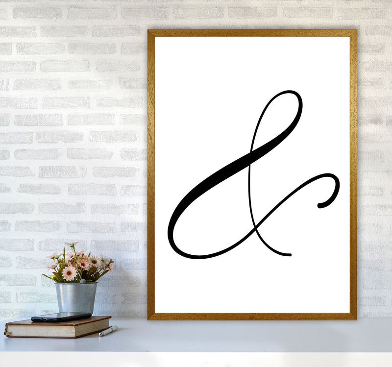 Ampersand Framed Typography Wall Art Print A1 Print Only