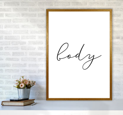 Body Framed Typography Wall Art Print A1 Print Only