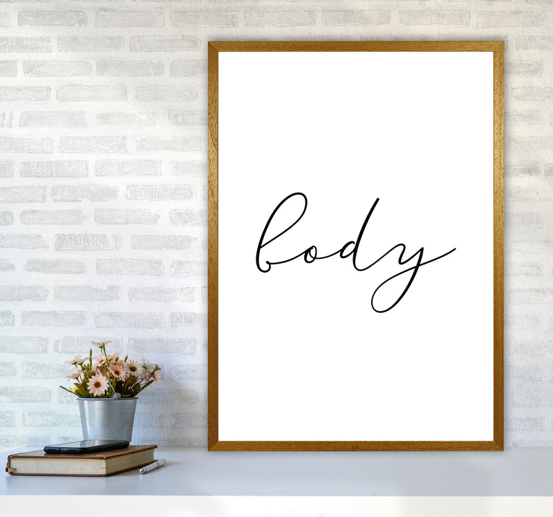 Body Framed Typography Wall Art Print A1 Print Only