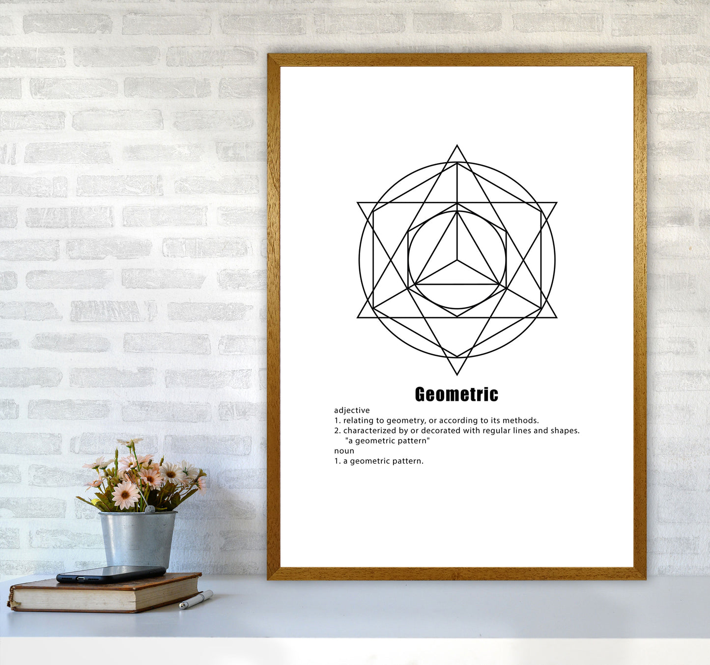 Geometric Meaning 6 Modern Print A1 Print Only