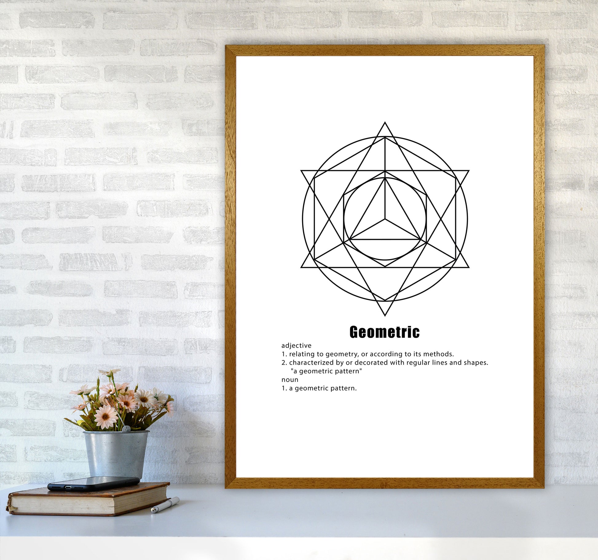 Geometric Meaning 6 Modern Print A1 Print Only