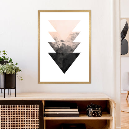 Nude And Black Watercolour 4 Art Print by Pixy Paper A1 Print Only