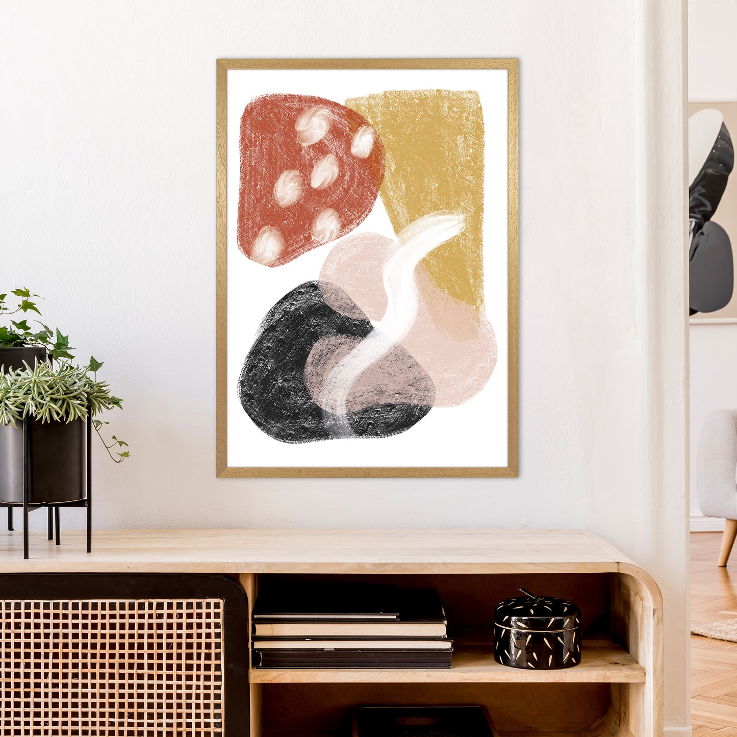Dalia Chalk Mix Match Shapes  Art Print by Pixy Paper A1 Print Only