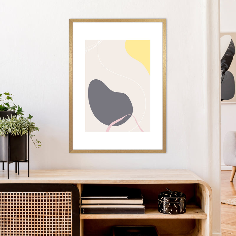 Mila Pink Abstract N19  Art Print by Pixy Paper A1 Print Only