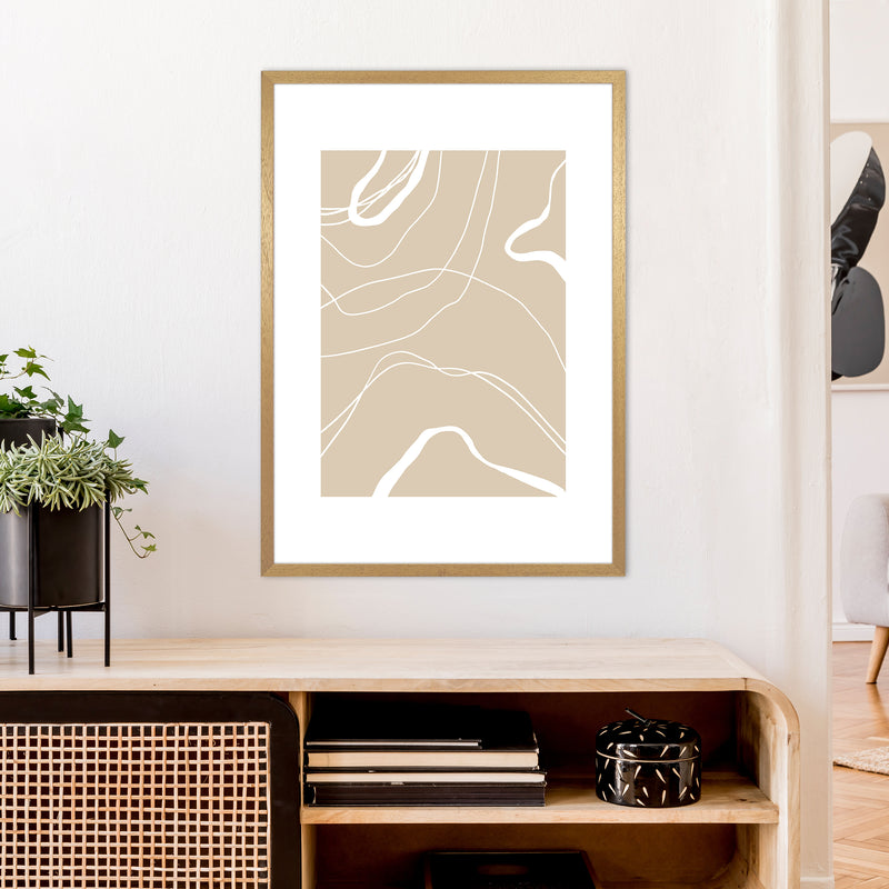 Mica Sand Swirls N24  Art Print by Pixy Paper A1 Print Only