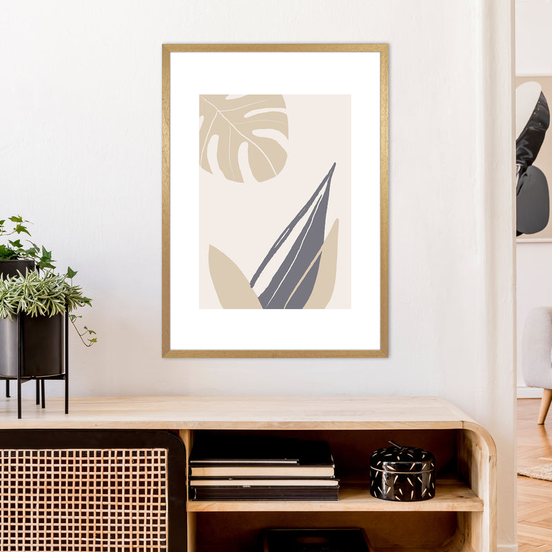 Mila Plant Leaf N21  Art Print by Pixy Paper A1 Print Only
