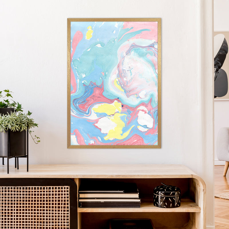 Liquid Mix Rainbow  Art Print by Pixy Paper A1 Print Only