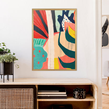 Painted Abstract Shapes  Art Print by Pixy Paper A1 Print Only