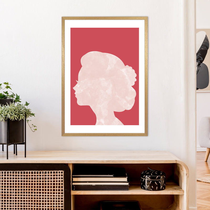 Marble Head Red  Art Print by Pixy Paper A1 Print Only