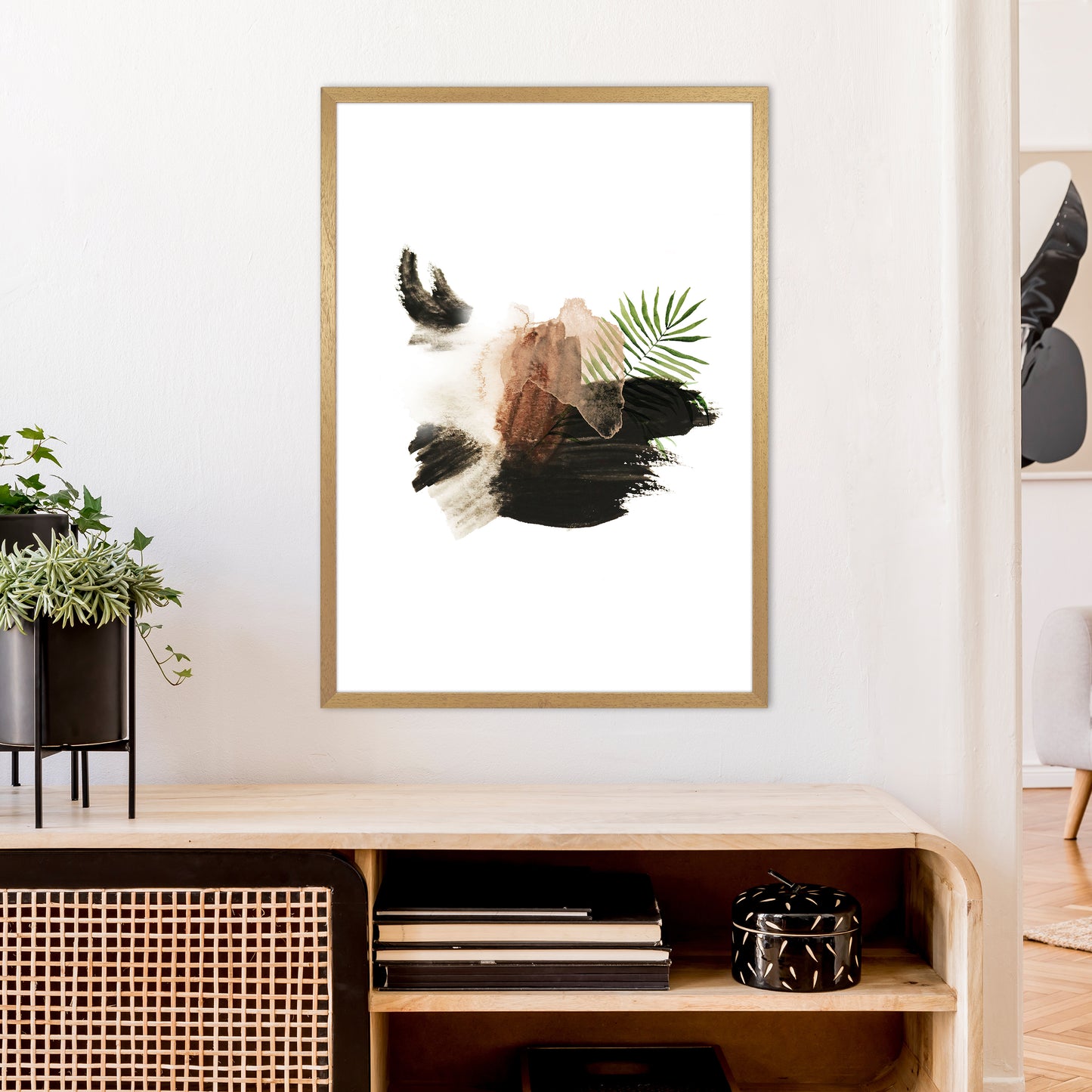 Exotic Abstract Shapes  Art Print by Pixy Paper A1 Print Only