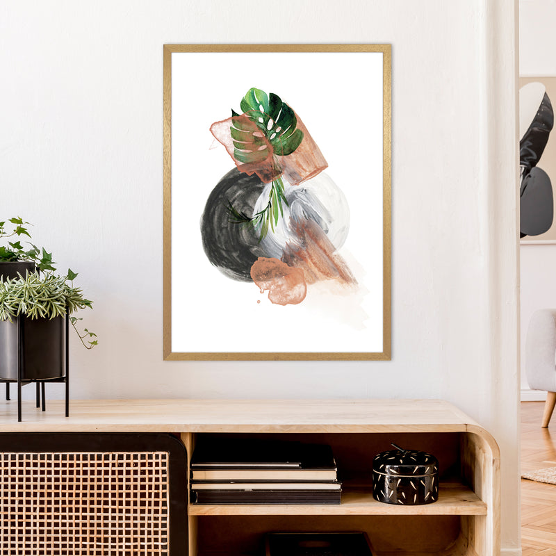 Round Exotic Abstract  Art Print by Pixy Paper A1 Print Only