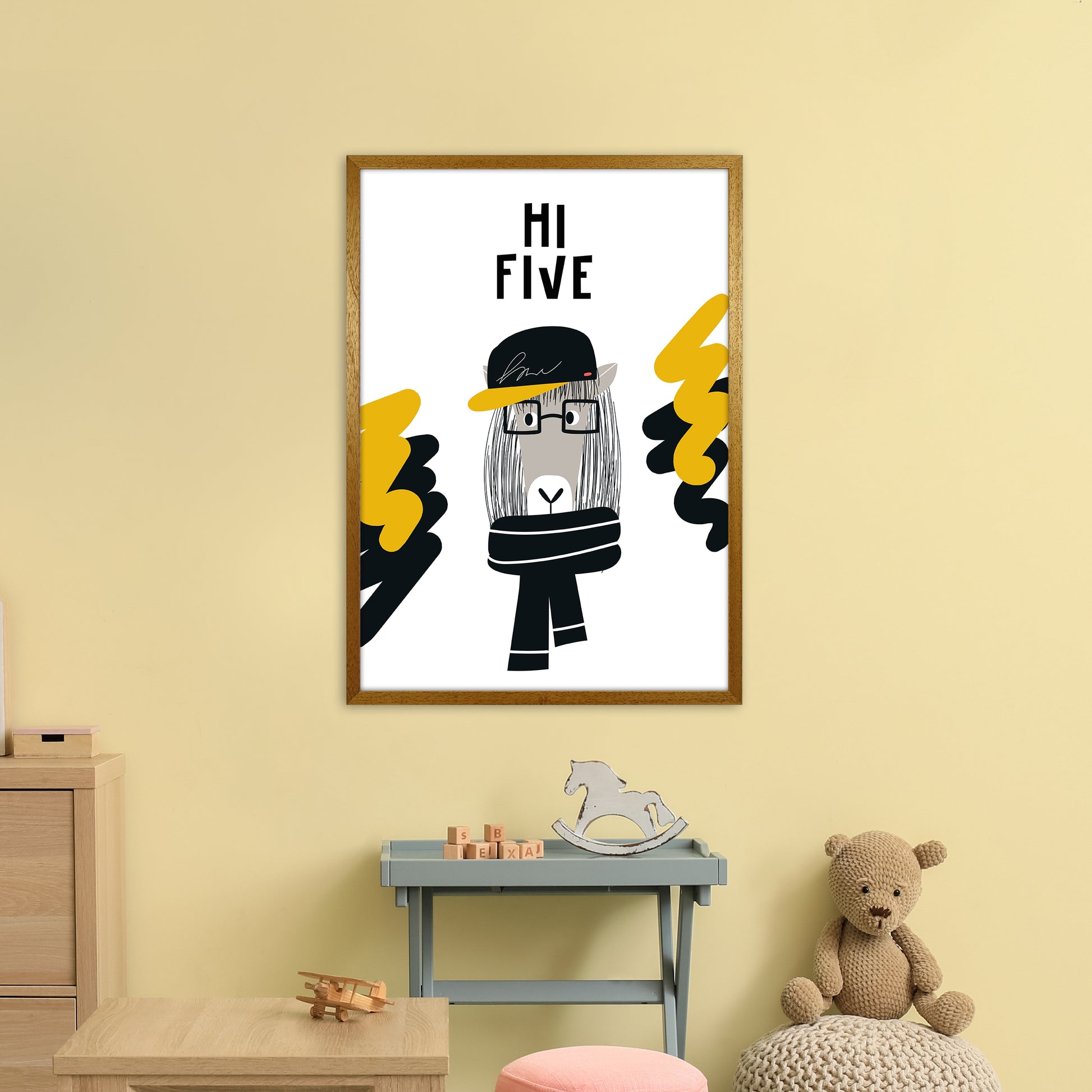 Hi Five Pop  Art Print by Pixy Paper A1 Print Only