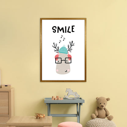 Smile Animal Pop  Art Print by Pixy Paper A1 Print Only