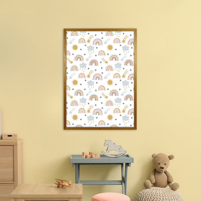 Rainbow Pattern  Art Print by Pixy Paper A1 Print Only