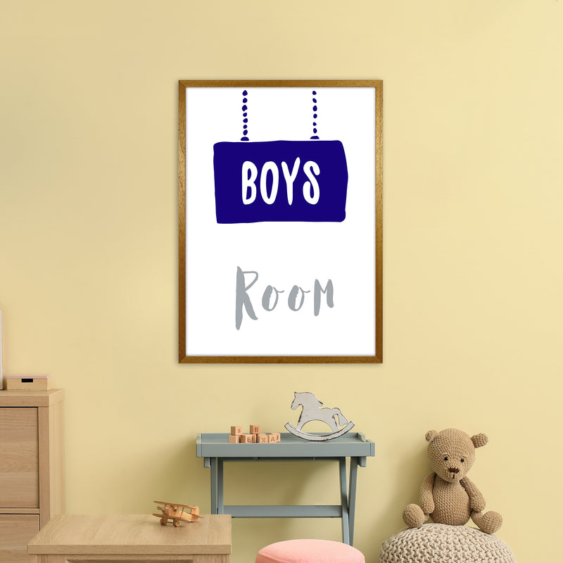 Boys Room Navy  Art Print by Pixy Paper A1 Print Only