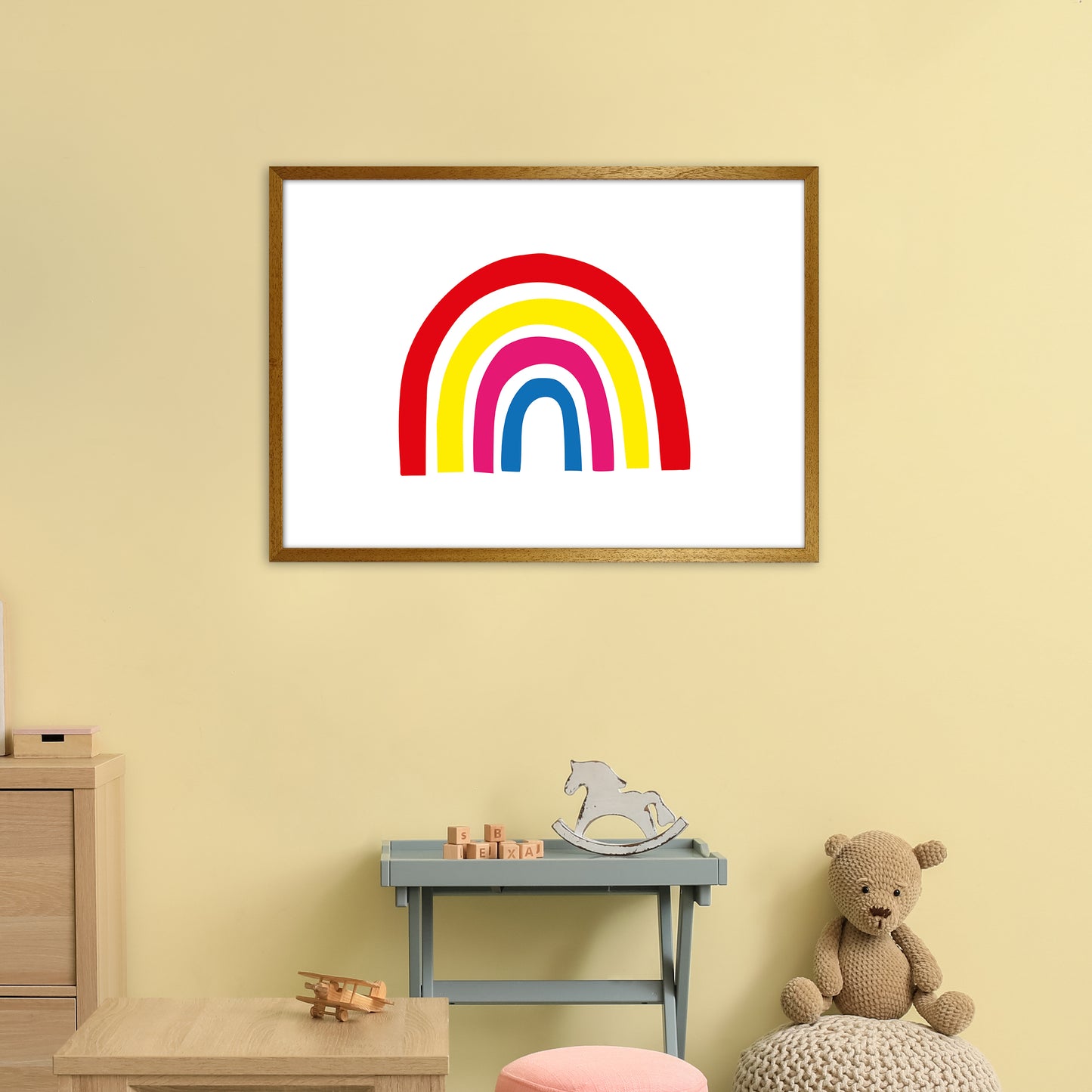 Rainbow Red  Art Print by Pixy Paper A1 Print Only