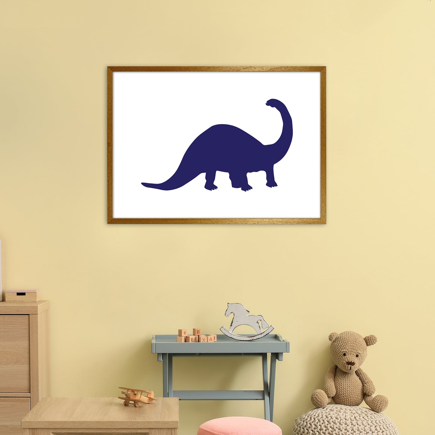 Sauro Navy  Art Print by Pixy Paper A1 Print Only