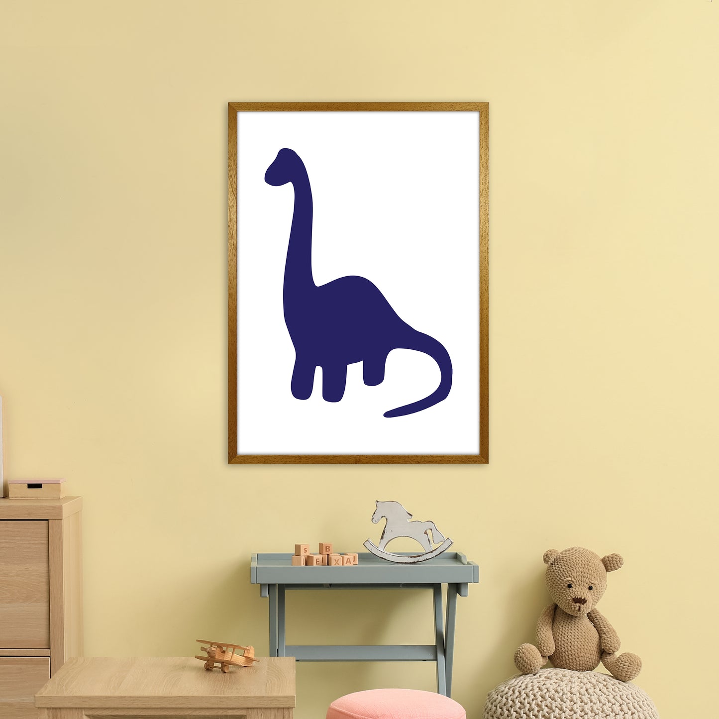 Brach Navy  Art Print by Pixy Paper A1 Print Only