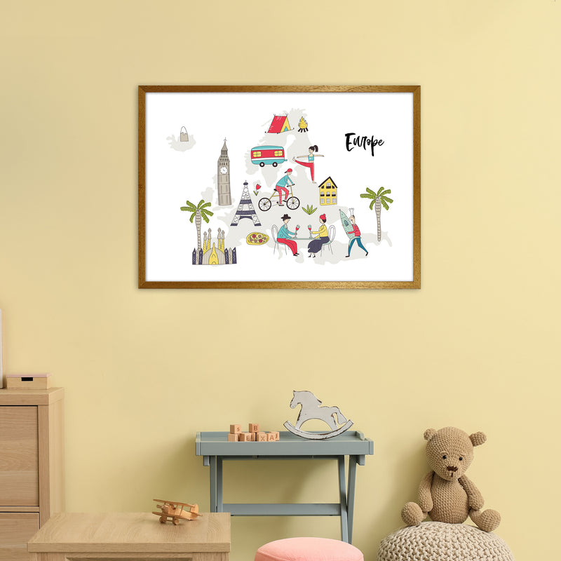 Europe Map  Art Print by Pixy Paper A1 Print Only