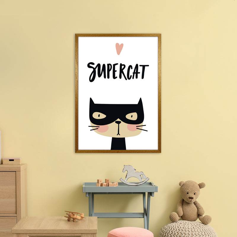 Supercat  Art Print by Pixy Paper A1 Print Only