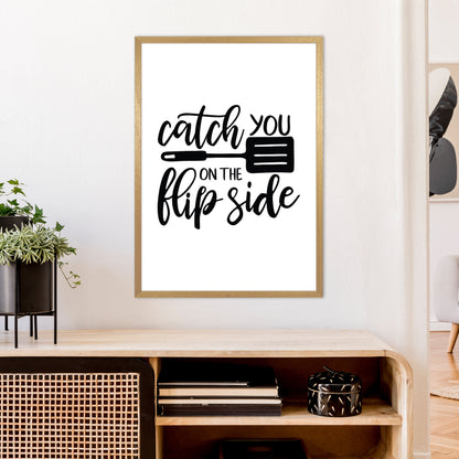 Catch You On The Flip Side  Art Print by Pixy Paper A1 Print Only