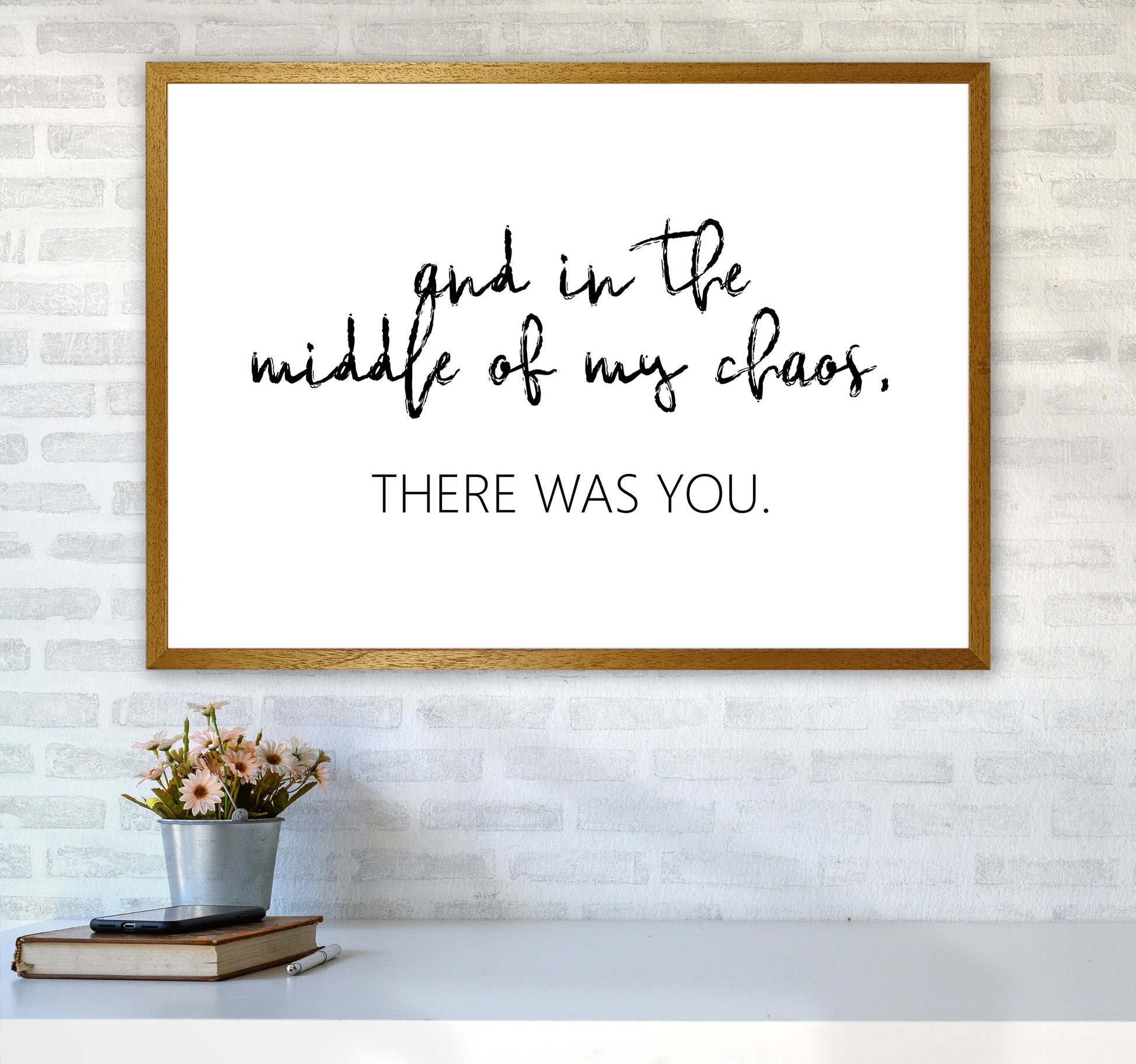 And In The Middle Of My Chaos  Art Print by Pixy Paper A1 Print Only