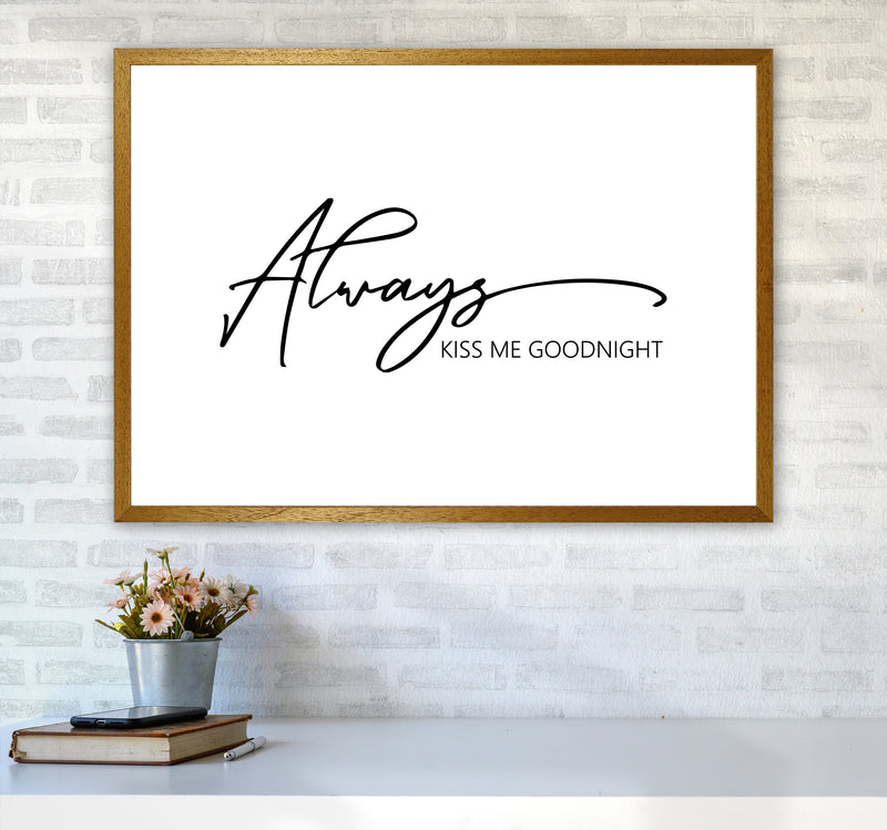 Always Kiss Me Goodnight  Art Print by Pixy Paper A1 Print Only