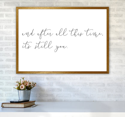 And After All This Time  Art Print by Pixy Paper A1 Print Only