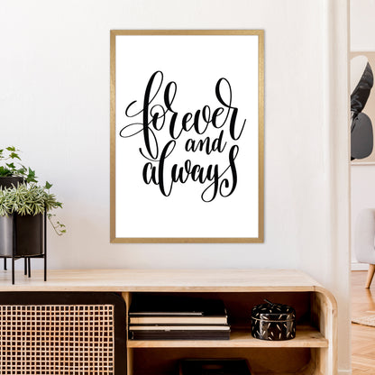 Forever And Always  Art Print by Pixy Paper A1 Print Only