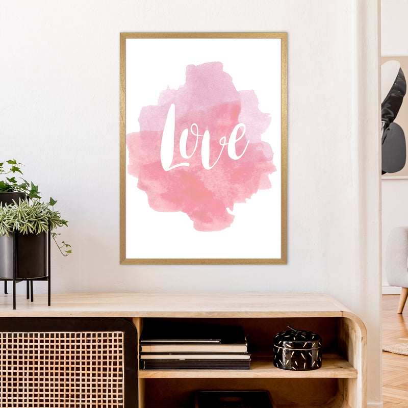 Love Watercolour  Art Print by Pixy Paper A1 Print Only