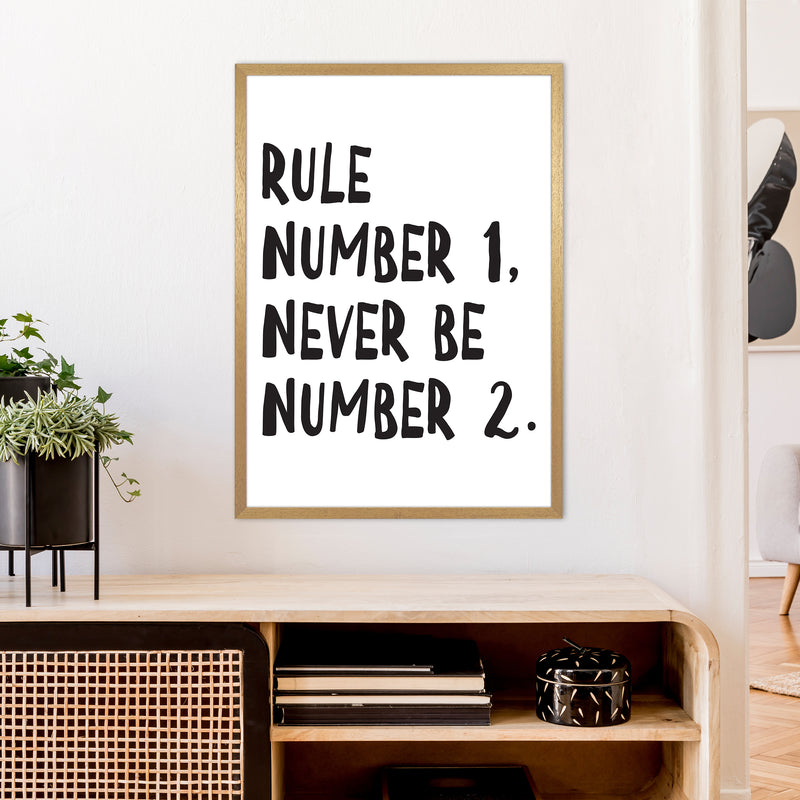Rule Number One  Art Print by Pixy Paper A1 Print Only