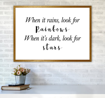 When It Rains  Art Print by Pixy Paper A1 Print Only