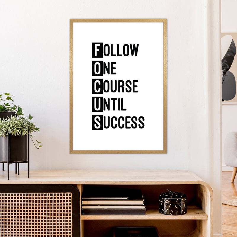 Focus Black  Art Print by Pixy Paper A1 Print Only