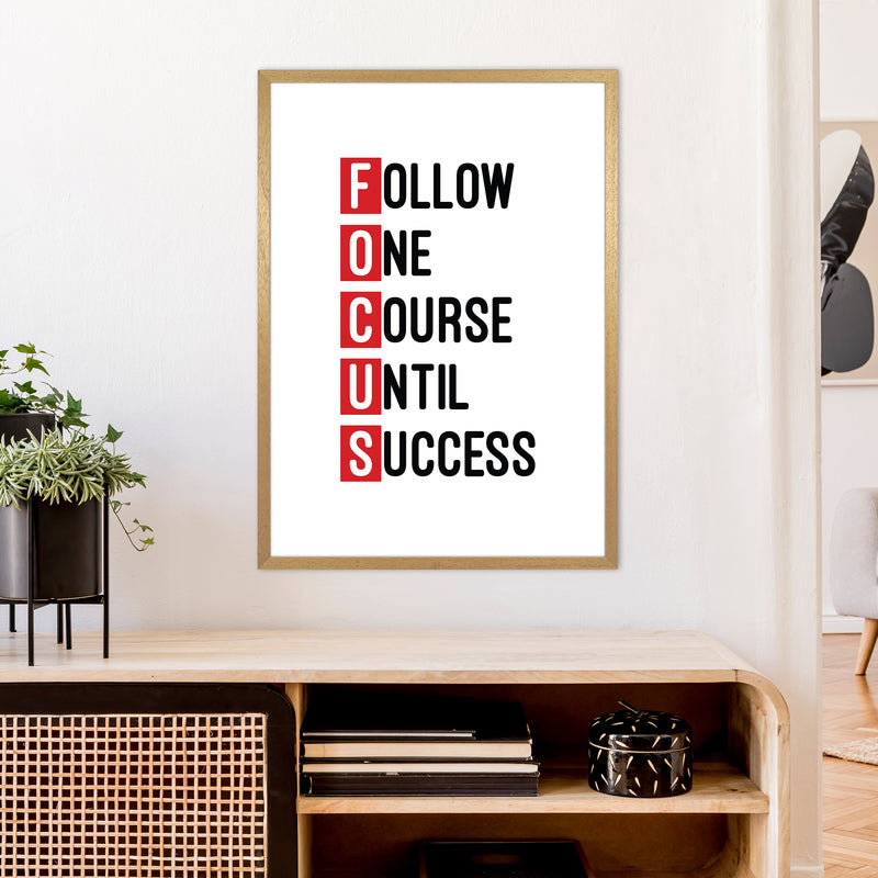 Focus Red  Art Print by Pixy Paper A1 Print Only