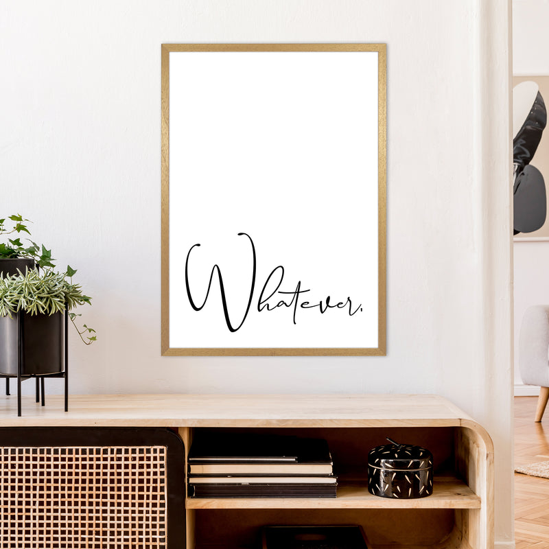 Whatever  Art Print by Pixy Paper A1 Print Only