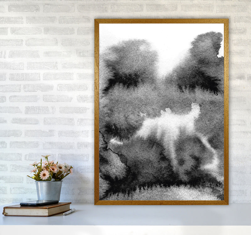 Majestic Monochrome Watercolour 17 Art Print by Pixy Paper A1 Print Only