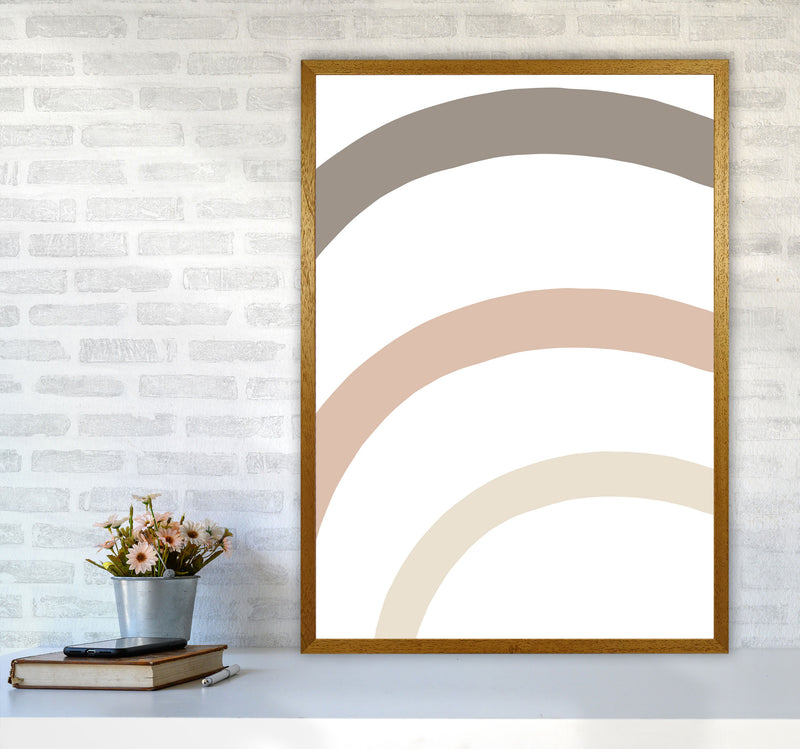 Inspired Rainbow Stripes Art Print by Pixy Paper A1 Print Only