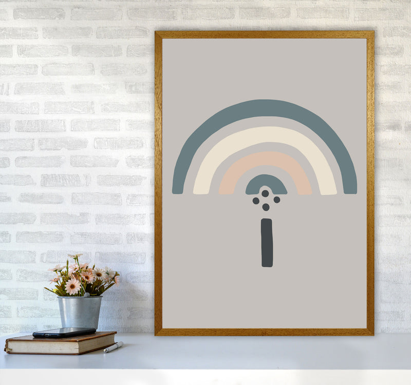 Inspired Natural Rainbow Stone Art Print by Pixy Paper A1 Print Only