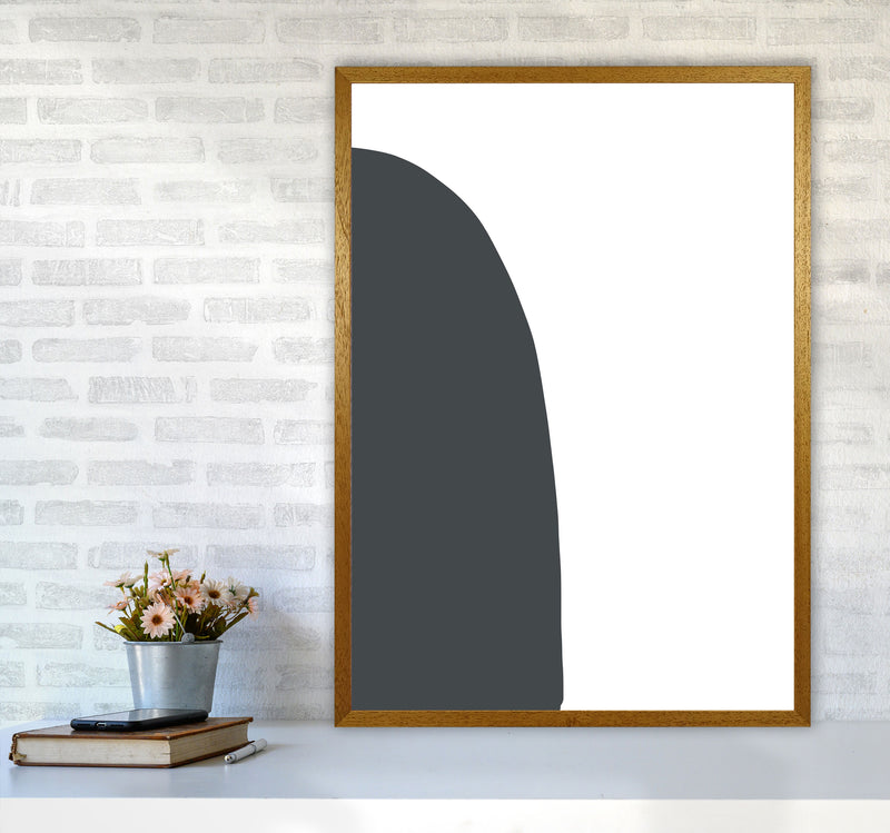 Inspired Off Black Half Stone Left Art Print by Pixy Paper A1 Print Only