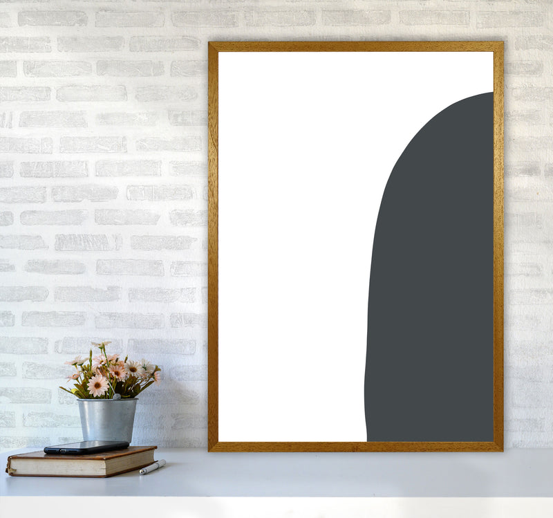 Inspired Off Black Half Stone Right Art Print by Pixy Paper A1 Print Only