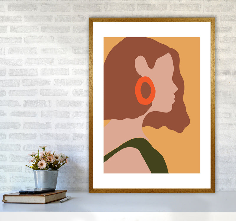 Autumn Amber abstract Art Print by Pixy Paper A1 Print Only