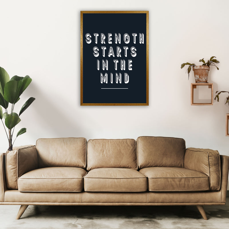 Strength Starts In The Mind Art Print by Pixy Paper A1 Print Only