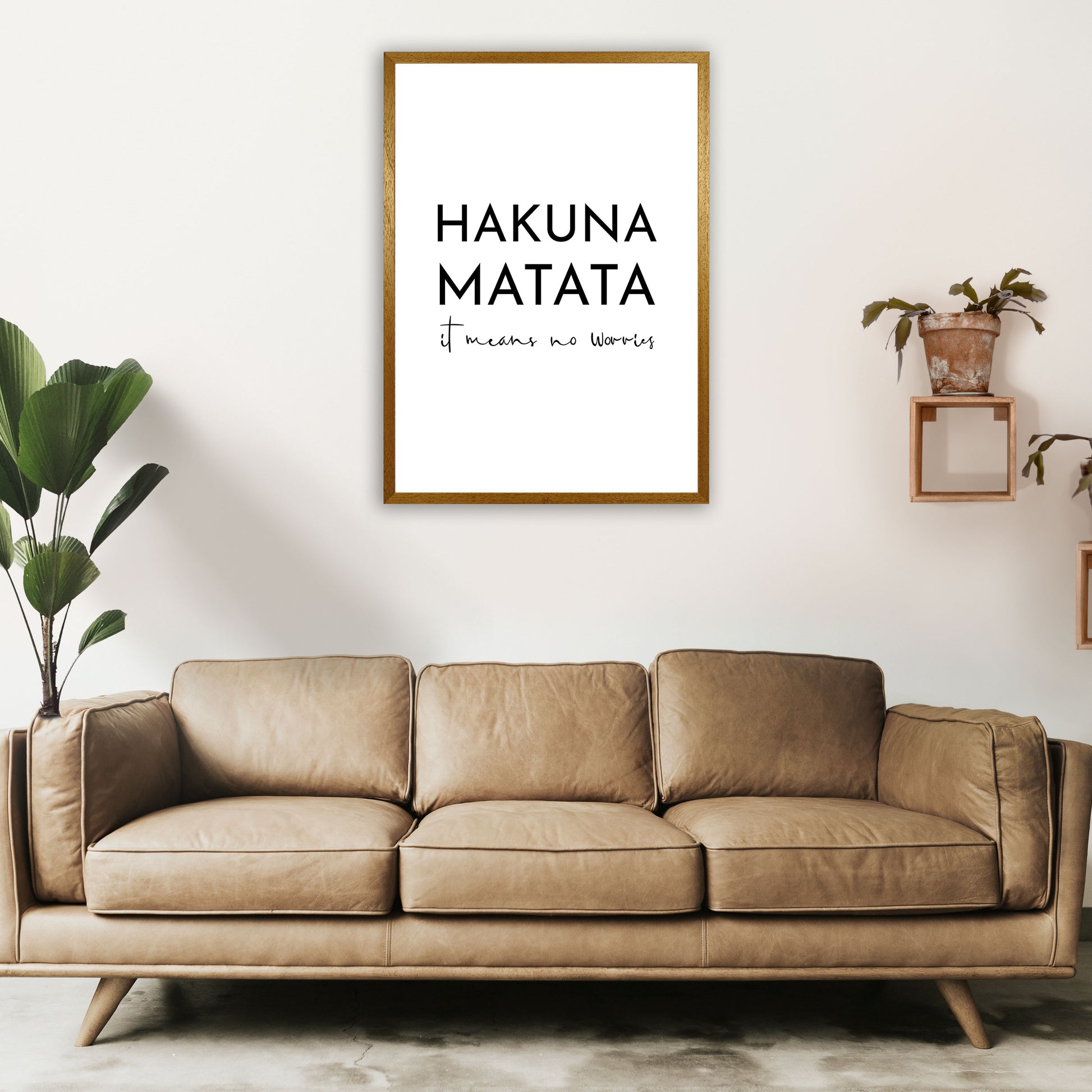 Hakuna Matata Art Print by Pixy Paper A1 Print Only