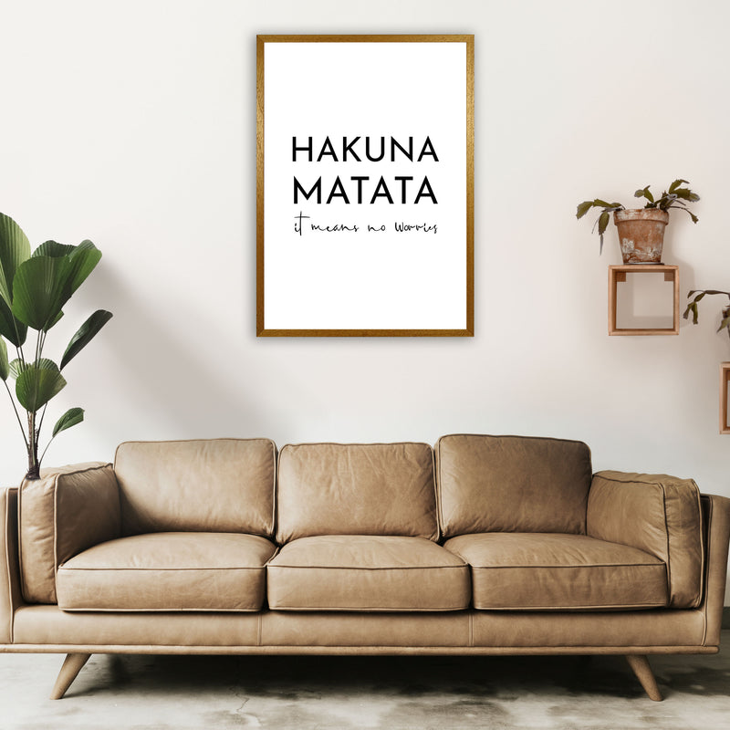 Hakuna Matata Art Print by Pixy Paper A1 Print Only