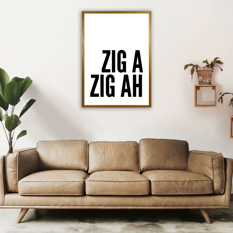Zig a Zig Ah big Art Print by Pixy Paper A1 Print Only